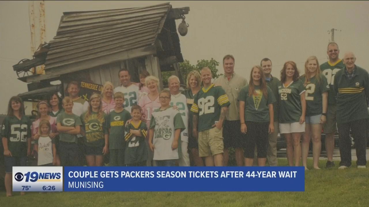 Upper Peninsula couple finally secures Green Bay Packers season tickets  after over 40 years